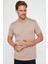 Unisex 5'li Paket Siyah-Beyaz-Lacivert-Vizon-Gri Slim Fit Dar Kesim %100 Pamuk Bisiklet Yaka Tişört 5