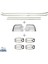 Opel Combo 3'lü Krom Set Cam Çıtası+Kapı Kolu+ Ayna Kapağı 2010-2015 Paslanmaz Çelik 2