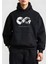 10 Kasıma Özel Üç Iplik Kapşonlu Baskılı Sweatshirt - Siyah 1