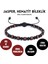 Jasper, Hematit Bileklik - Iden Black Red Bileklik - Tasarım Bileklik 4mm Ayarlanabilir 1