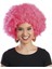 Pembe Renk Kıvırcık Afro Bonus Peruk (4887) 1