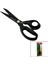 Brezilya Stili Terzi Makası Siyah - Yapışmaz Ergonomik Sap GL-606 91/4 (4887) 1