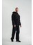 Kapşonlu Double Oversize Yıkamalı Evalı Nakışlı Sweatshirt - Siyah 3