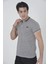 Erkek Yakalı Slim Fit Dokuma T-Shirt - Beyaz 1