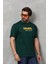Unisex Basic Bisiklet Yaka Oversize T-Shirt - Yeşil 2