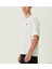Unisex Bisiklet Yaka Baskılı Oversize T-Shirt - Beyaz 2