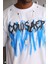 Unisex Oversize Kolye Dahil T-Shirt - Beyaz 1