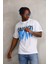 Unisex Oversize Kolye Dahil T-Shirt - Beyaz 4