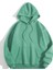 Erkek Düz Kapüşonlu Sweat - Mint Yeşili 1