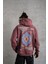Erkek Kilim Desen Kapüşonlu Sweat - Gül Kurusu 2