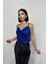 Saks Askılı Degaje Bluz 1