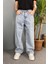 Buz Mavisi Baggy Kot Pantolon 1