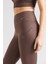 Go Firm Support High Rise Full Length Kadın 6 Cepli Lazer Kesim Antreman Taytı Koyu Kahve 1