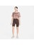 Pro Dri-Fit Graphics Cropped Training Short-Sleeve Kahverengi Kadın T-Shirt 3