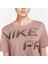 Pro Dri-Fit Graphics Cropped Training Short-Sleeve Kahverengi Kadın T-Shirt 4
