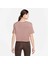 Pro Dri-Fit Graphics Cropped Training Short-Sleeve Kahverengi Kadın T-Shirt 5