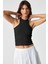 Jroksy Kadın Slim Halter Yaka Kolsuz Siyah Atlet 3