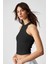 Jroksy Kadın Slim Halter Yaka Kolsuz Siyah Atlet 4