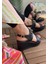 Gitay Siyah Cilt Dolgu Topuk Sandalet 2
