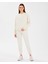 W Essential Jogger Sweatpant Kadın Off White Eşofman Altı S242118-102 3