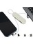Beyaz 3in1 (Type C- Lightning- Micro Usb) Manyetik Uç Taşınabilir Şarj Kablosu (4887) 1
