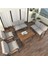 Hayal Serisi Modern Balkon, Bahçe, Cafe - Metal Kanepe Koltuk Takımı 2+2+1+1 -70 x 110 Masalı - Açık Gri 1