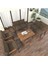 Hayal Serisi Modern Balkon, Bahçe, Cafe - Metal Kanepe Koltuk Takımı 2+2+1+1 -70 x 110 Masalı - Kahverengi 3