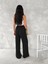 Ayrobin Oversize Kadın Pantalon - Siyah 2