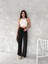 Ayrobin Oversize Kadın Pantalon - Siyah 3