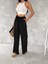 Ayrobin Oversize Kadın Pantalon - Siyah 4