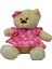 Elbiseli Tokalı Peluş Ayı 30 cm (Pembe) 1