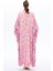 Kolları Fırfır Detaylı Kaftan Elbise Pembe 4