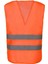 Hi-Vis Turuncu Fosforlu Reflektörlü Iş Güvenliği Yeleği Yüksek Görünürlük Trafik & Inşaat 2