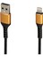 WK-22025 USB To Lıghtnıng Örgülü Siyah Şarj Kablosu (No:14) (4887) 1