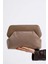 Kadın Vizon Deri Detaylı Süet Clutch El Çantası 1