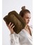 Kadın Haki Yeşil Süet Clutch El Çantası 1