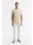 Erkek Bej Bisiklet Yaka Hologram Baskılı İnterlok T-Shirt A51Y1006 5