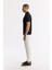 Erkek Siyah Regular Fit Polo Yaka Dokulu Triko T-shirt B005120 3