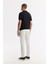 Erkek Siyah Regular Fit Polo Yaka Dokulu Triko T-shirt B005120 4