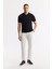 Erkek Siyah Regular Fit Polo Yaka Dokulu Triko T-shirt B005120 5