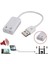 ALP-004 Harici Kablolu 7.1 USB Ses Kartı 3.5mm Mikrofon Çevirici Dönüştürücü Adaptör 3