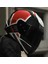 Rapıd 2 Grıd Mat Beyaz-Kırmızı Kapalı Motosiklet Kaskı Siyah Camlı 3