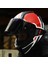 Rapıd 2 Grıd Mat Beyaz-Kırmızı Kapalı Motosiklet Kaskı Siyah Camlı 5