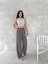 Ayrobin Oversize Kadın Pantalon - Füme 2