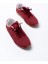 Rs-01 Bordo Süet Ince Taban Günlük Spor Ayakkabı 3