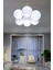 Bulut 7'li LED Beyaz Işıklı Avize Modern Enerji Tasarruflu Dekoratif Avize Oturma Odası Cafe Salon 3