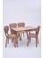 Venüs Elma Otomatik Açılır Masa Sandalye Takımı 80X120 1