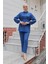 Taş Düğme Detaylı Takım Indigo 1