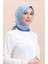 Soft Pamuk Eşarp 19091-05 Indigo Kot Mavi 2
