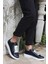 Valendo Lacivert Rugan Garantili Erkek Günlük Casual Bağcıklı Tabanlı Sneaker Spor Ayakkabı VALENDO-5141 1